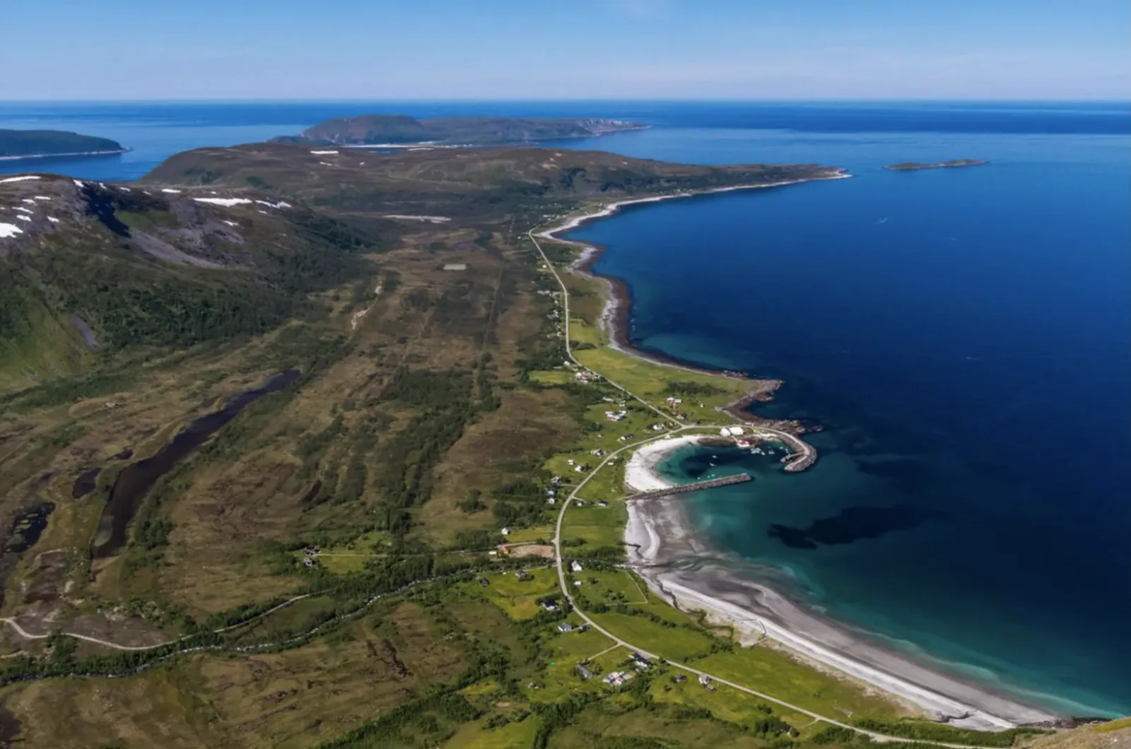 Sandland sett fra toppen av Svarteberget