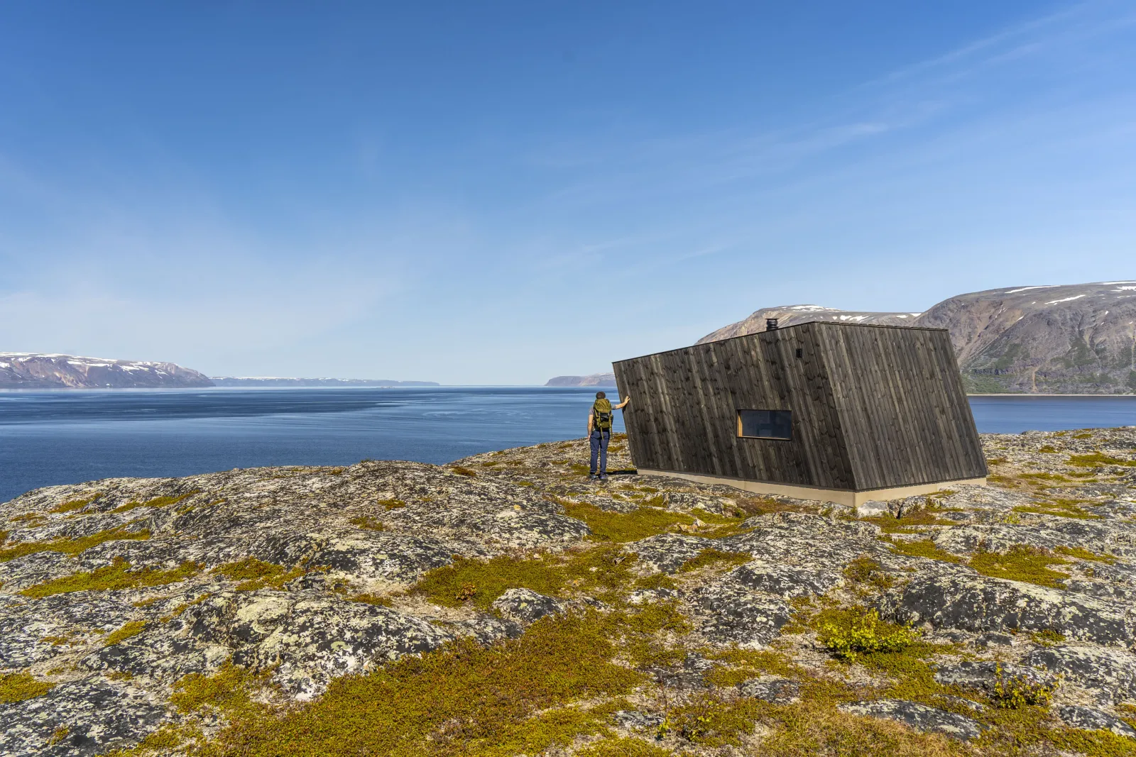 Perleturhytta ved Koppmollbukta nord for Gávesluokta - Gavesluft